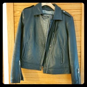 Wilson Leather Large Black Motorcycle Jacket